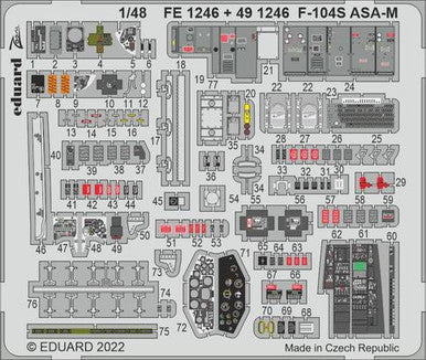 Eduard FE1246 1/48 F-104S ASA-M for Kinetic