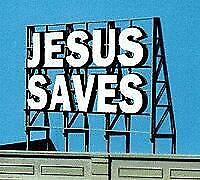 Blair Line 1507 All Scale Laser-Cut Wood Billboards - Small for Z, N & HO -- Jesus Saves - 2-1/4" Wide x 1-5/8" Tall 5.7 x 4.1cm