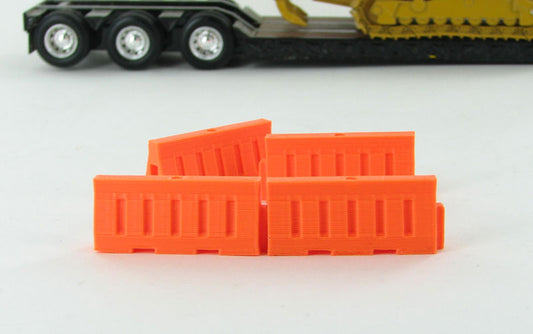 3D To Scale 50-102-OR 1/50 – Water-Filled Safety Barriers Orange
