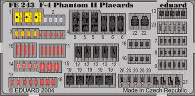 Eduard FE243 1/48 F-4 Placards