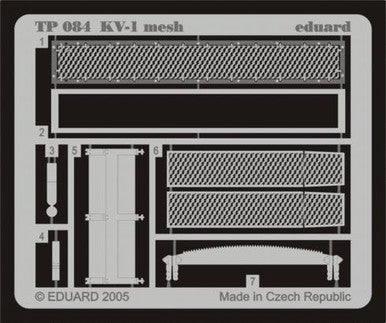 Eduard TP084 1/35 KV-1 Meshfor Trumpeter Photo Etch Detail Set