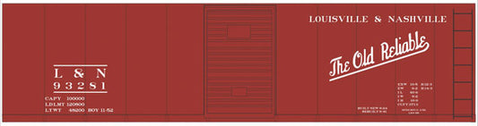 Tichy Trains 10237O O Scale Railroad Decal Set -- Louisville &
