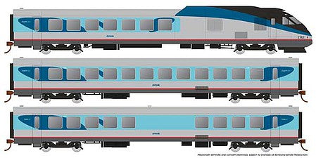 Rapido Trains 25505 HO Scale Amtrak Pv Rtl Turbo-Sd