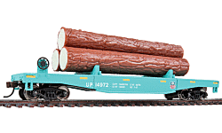 Walthers Trainline 931-1773 HO Log Dump Car - Union Pacific 14972