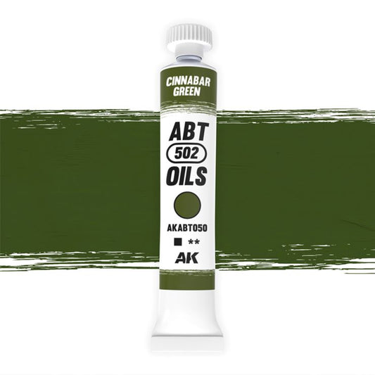 Abteilung 502 50 Cinnabar Green Oil Paint 20ml Tube