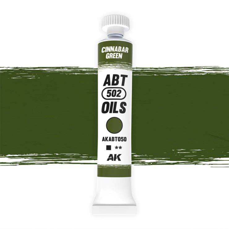 Abteilung 502 50 Cinnabar Green Oil Paint 20ml Tube