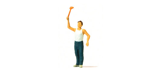 Preiser 28157 HO Scale Swatting a Fly Figure