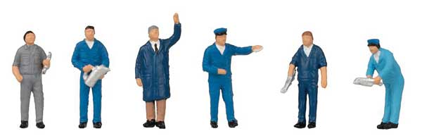 Faller 151691 HO Scale Gas Station Staff -- pkg(6)