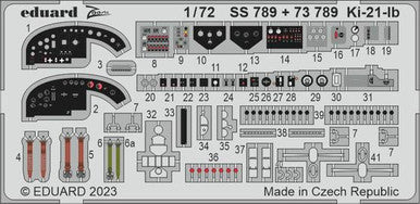 Eduard SS789 1/72 Ki-21-Ib for ICM Photo Etch Detail Set