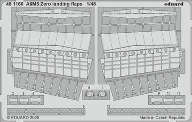 Eduard 481160 1/48 Zero Landing Flaps Photo Etched Set for FINE MOLDS