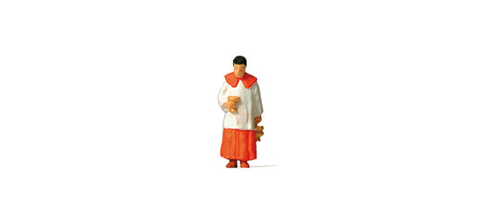 Preiser 28067 HO Scale Verger Carrying Holy Water Figure