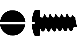 Walthers 947-1190 All Scale #2 Self-Tapping Steel Sheet Metal Screws