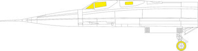 Eduard EX836 1/48 Mask SR71A for RMG Canopy Mask Set