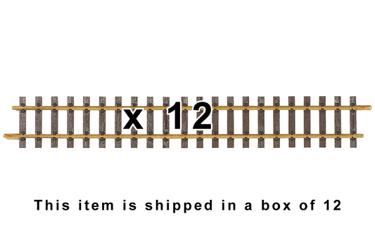 Piko 35208 G Scale G600 Straight Track, 23.6", Box of 12