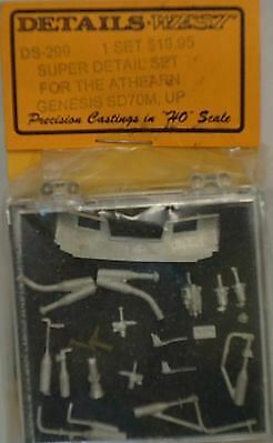 Details West 299 HO Scale Detail Kit for Athearn Genesis -- For UP SD70M Diesels