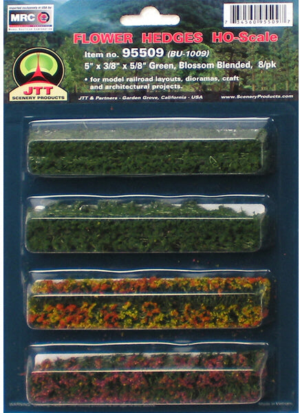 JTT Scenery 95509 Ho Flower Hedges 5'