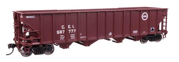 Walthers Mainline 57801 HO Scale 50' 100-Ton 4-Bay Hopper - Ready to Run -- Chic