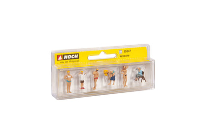 Noch 15847 HO Scale Voyeurs Figure Set, 6 Figures (Adult)