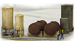 Walthers Cornerstone 933-3197 HO Industrial Tanks Detail Set Kit