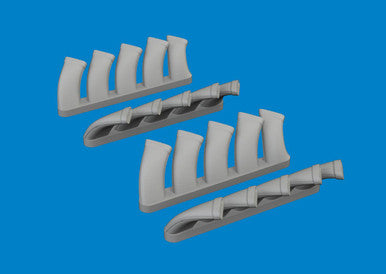Eduard 6481073 1/48 Mosquito Exhaust Stacks PRINT Brassin for TAMIYA