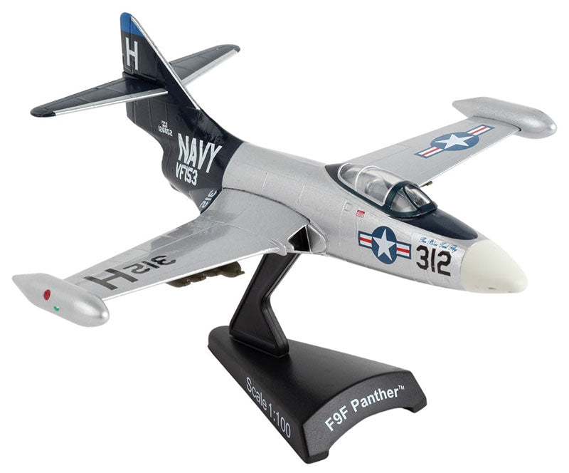 Daron PS5393-3 1/100 F9F Panther Silver/Black Diecast Stamp