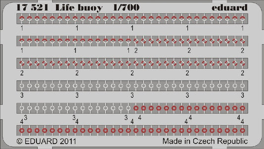 Eduard 17521 1/700 Ship- Life Buoy (Painted)