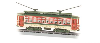 Bachmann 61085 N Brill Trolley Happy Holidays, Christmas