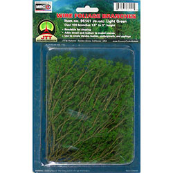 JTT Scenery 95518 Foliage Branches Lt Grn 1.5'
