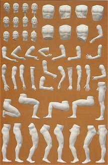 Preiser 45900 G Scale Customizing Figure Sets "Adam" Male Figures