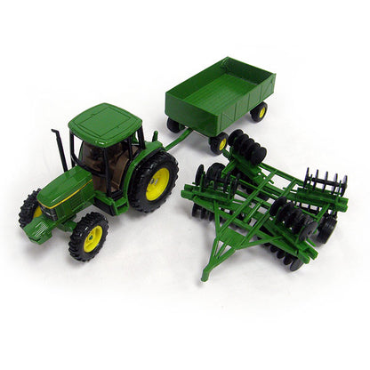 Ertl 15489 1/32 John Deere 6410 Tractor, Barge Wagon & Disc