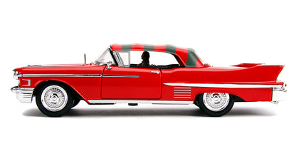 Jada Toys 31102 1/24 1958 Cadillac Series 62, Freddy Krueger