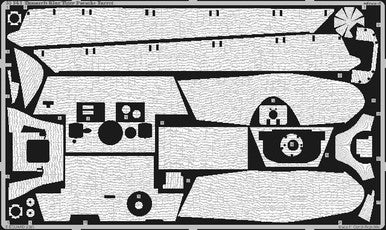 Eduard 35564 1/35 Zimmerit King Tiger Porsche Turret for TAM