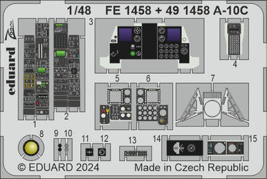Eduard 491458 1/48 A-10C Photo Etch for GREAT WALL HOBBY