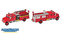 Walthers SceneMaster 949-11841 HO Intl 4900 Crew Cab Fire Engine