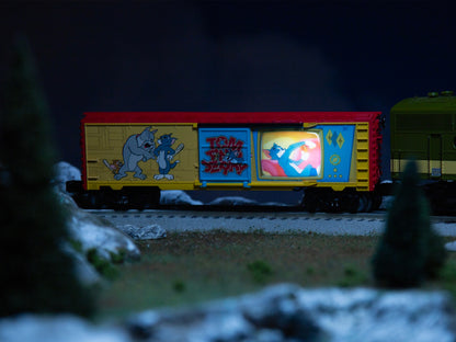 Lionel 6-2528530 O Gauge Tom and Jerry Illuminated Cartoon Boxcar