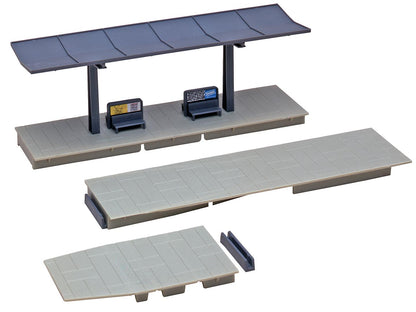 Faller 120192 HO Scale Roofed Platform w/Accessories Kit