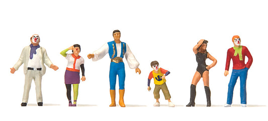 Preiser 24644 HO Scale Carnival Parade Set 3 Figures