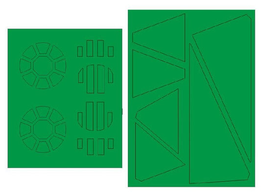 Green Strawberry AM12 1/72 Star Wars Tie Striker Mask for BAN