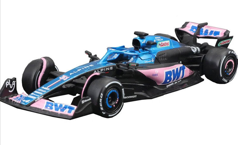 Bburago 38073-NO10 1/43 2023 BWT Alpine Racing #10 Diecast F1 Car