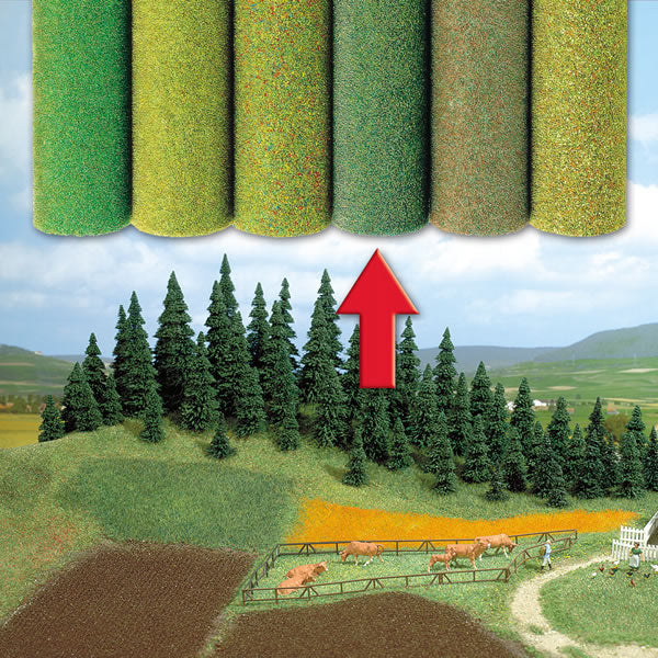 Busch 7223 A Scale Large Grass Mat - 39-3/8 x 31-1/2" Grass w/Colored Shadows