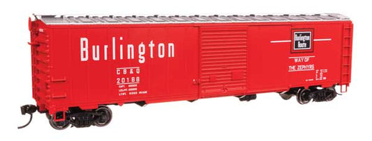 Walthers Mainline 910-46512 HO Scale 50' AAR Boxcar RTR CB&Q #20168