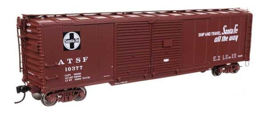 Walthers Proto 920-101672 HO Scale 50' AAR Double-Door Boxcar - Ready to Run - Santa Fe #10377