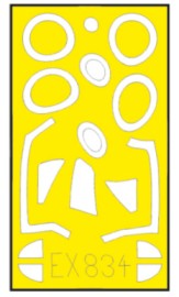 Eduard EX834 1/48 Mask Aircraft- Vampire F3 for ARX