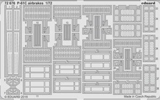 Eduard 72676 1/72 Aircraft- P61C Airbrakes for HBO