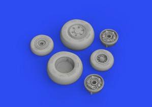 Eduard 648774 1/48 Aircraft- EA18G Wheels for MGK (Mask & Resin)
