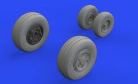 Eduard 648701 1/48 Aircraft- F/A18E Wheels for MGK (Mask & Resin)