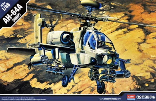 Academy 12262 1/48 AH64A US Army Helicopter