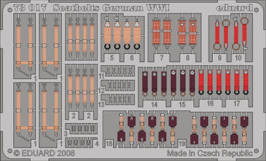 Eduard 73017 1/72 Seatbelts German WWI (Pre-Painted)