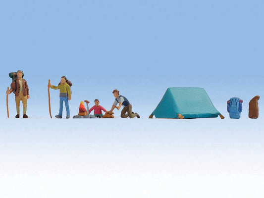 Walthers SceneMaster 6081 HO Hikers & Campers Set