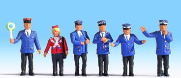 Noch 15265 HO Scale German Railway Officials -- pkg(6)